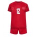 Danmark Kasper Dolberg #12 kläder Barn VM 2022 Hemmatröja Kortärmad (+ korta byxor)
